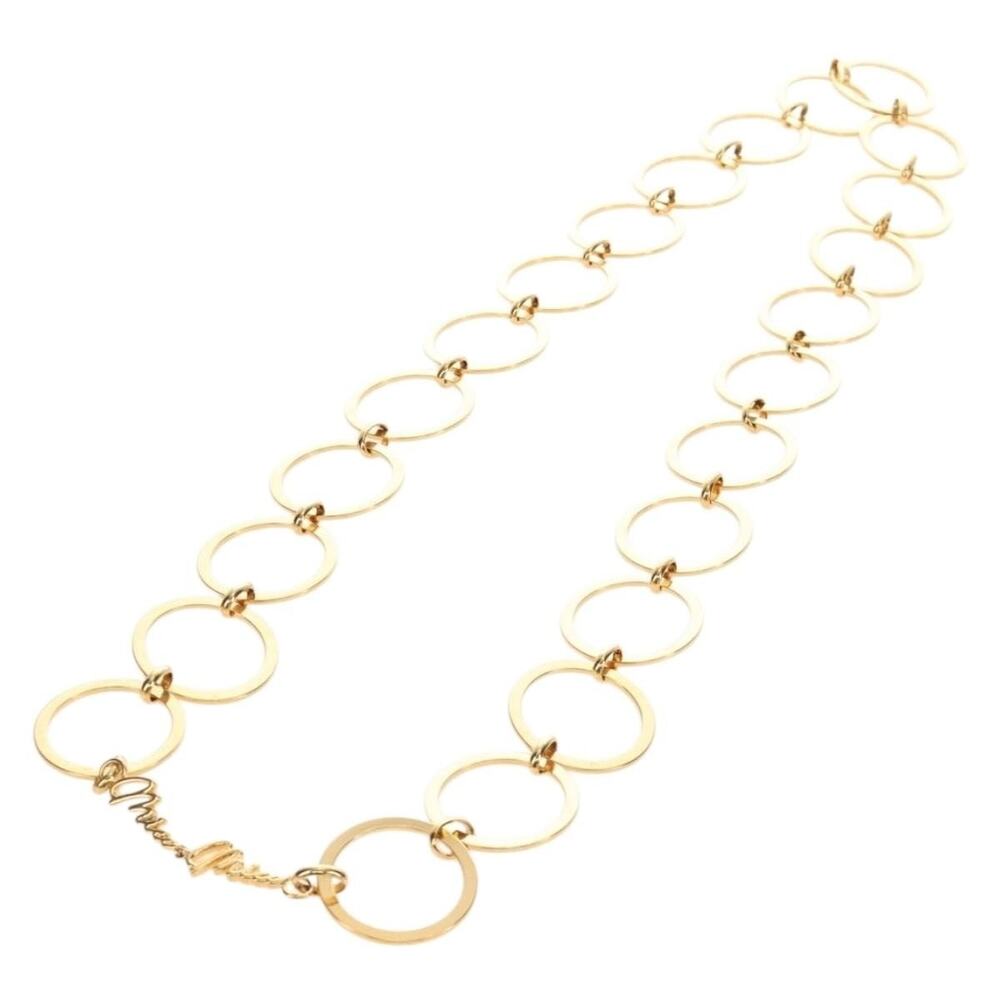 Miu Miu Necklace Metal Gold Tone